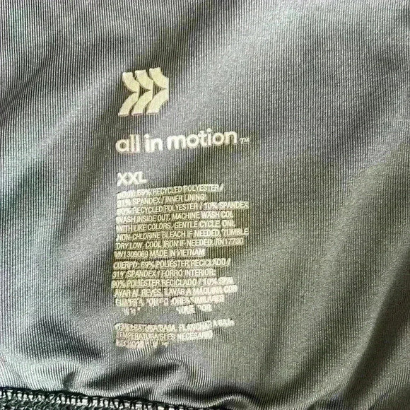 All in Motion sports Bra size XXL black & gray - Picture 5 of 5
